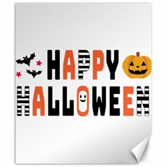 Happy Halloween Slot Text Orange Canvas 20  X 24  by Sarkoni