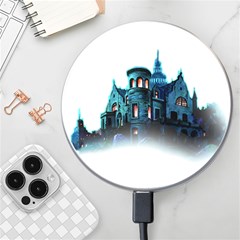 Blue Castle Halloween Horror Haunted House Wireless Fast Charger(white) by Sarkoni