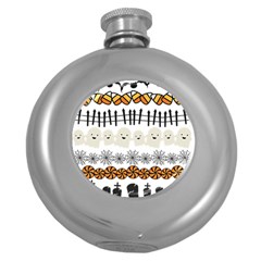 Halloween Holidays Round Hip Flask (5 Oz) by Sarkoni