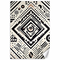 Tribal Pattern Canvas 12  X 18  by Sobalvarro