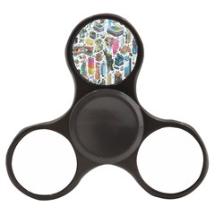 City Pattern Pixel Art Japan Finger Spinner by Sarkoni