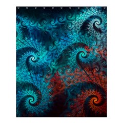 Spiral Abstract Pattern Abstract Shower Curtain 60  X 72  (medium)  by Grandong