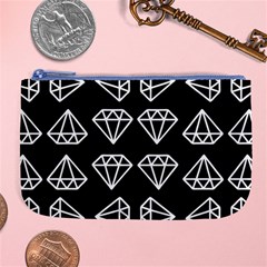 Black Diamond Pattern Large Coin Purse by Ndabl3x