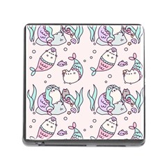 Cartoon Cat Cute Animal Kawaii Pastel Pattern Memory Card Reader (square 5 Slot) by Ndabl3x