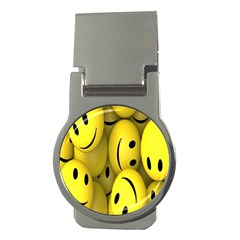 Emoji, Colour, Faces, Smile, Wallpaper Money Clips (round)  by nateshop