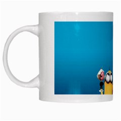 Minions, Blue, Cartoon, Cute, Friends White Mug by nateshop