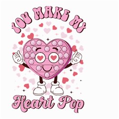 You Make My Heart Pop T- Shirt You Make My Heart Pop T- Shirt Yoga Reflexion Pose T- Shirtyoga Reflexion Pose T- Shirt Small Garden Flag (two Sides) by hizuto