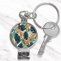 Tropical Leaf Nail Clippers Key Chain by Jack14