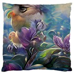 Abstract Blossoms  Standard Premium Plush Fleece Cushion Case (Two Sides) Back