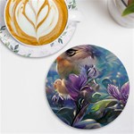 Abstract Blossoms  UV Print Round Tile Coaster Front