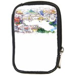 Venice T- Shirt Venice Voyage Art Digital Painting Watercolor Discovery T- Shirt (2) Compact Camera Leather Case Front