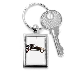 Vintage Rc Cars T- Shirt Grunge Vintage Modelcar Classic Rc Buggy Racing Cars Addict T- Shirt (1) Key Chain (rectangle) by ZUXUMI