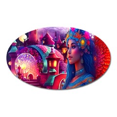 Fantasy Arts  Oval Magnet by Internationalstore