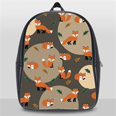 Fox Pattern School Bag (xl) by Pakjumat