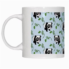 Animal Panda Bamboo Seamless Pattern White Mug by Pakjumat