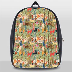 Animal Forest Pattern School Bag (xl) by Pakjumat