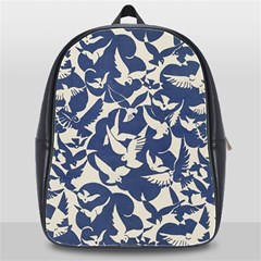 Bird Animal Animal Background School Bag (xl) by Pakjumat