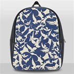 Bird Animal Animal Background School Bag (XL) Front