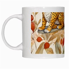 Fur Big Cat Spots Zoo Fast Hunter White Mug by Pakjumat