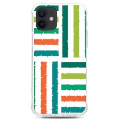 Striped Colorful Pattern Graphic Iphone 12/12 Pro Tpu Uv Print Case by Pakjumat