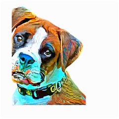 Boxer Dog Art T- Shirt Boxer Dog Art T- Shirt Small Garden Flag (two Sides) by JamesGoode