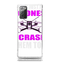 Drone Racing Gift T- Shirt Distressed F P V Race Drone Racing Drone Racer Pattern Quote T- Shirt (2) Samsung Galaxy Note 20 Tpu Uv Case by ZUXUMI