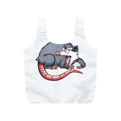 Opossum T-shirtwhite Look Calm Opossum 03 T-shirt (1) Full Print Recycle Bag (s) by EnriqueJohnson