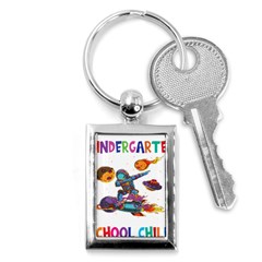 Enrollment Boy T- Shirt Goodbye Kindergarten I Am A Schoolchild Now! T- Shirt Key Chain (rectangle) by ZUXUMI