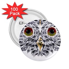 Owl T-shirtowl Metalic Edition T-shirt 2 25  Buttons (100 Pack)  by EnriqueJohnson