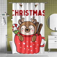 Family Christmas 2022 Matching T- Shirt Christmas We Are Family 2022 Cute Xmas Matching Custom T- Sh Shower Curtain 48  X 72  (small)  by ZUXUMI