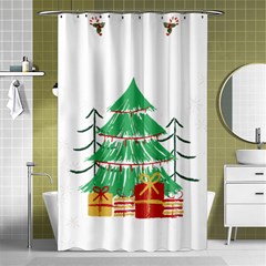 Family Matching Costume T- Shirt Family Matching Costume Family Christmas 2022 Xmas Pajamas T- Shirt Shower Curtain 48  X 72  (small)  by ZUXUMI