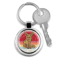 Fennec Fox T- Shirt Fennec Fox Is My Spirit Animal T- Shirt Key Chain (round) by ZUXUMI