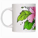 Flowers Art T- Shirtflowers T- Shirt (1) White Mug Left