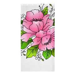 Flowers Art T- Shirtflowers T- Shirt (1) Shower Curtain 36  X 72  (stall)  by ZUXUMI