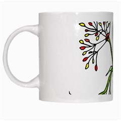 Flowers Art T- Shirtflowers T- Shirt (3) White Mug by ZUXUMI