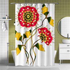 Flowers Art T- Shirtflowers T- Shirt Shower Curtain 48  X 72  (small)  by ZUXUMI