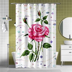 Flowers Lover T- Shirtflowers T- Shirt Shower Curtain 48  X 72  (small)  by ZUXUMI