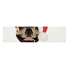 French Bulldog T- Shirt French Bulldog Merry Christmas T- Shirt Banner And Sign 4  X 1  by ZUXUMI