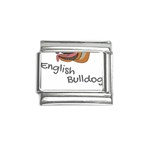 Bulldog T- Shirt Dog Face T- Shirt Italian Charm (9mm) Front