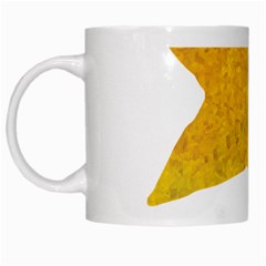 Gold Star T- Shirt Watercolor Gold Star T- Shirt White Mug by ZUXUMI