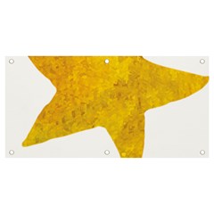 Gold Star T- Shirt Watercolor Gold Star T- Shirt Banner And Sign 4  X 2  by ZUXUMI