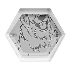 Golden Retriever T- Shirt A Golden Retriever T- Shirt Hexagon Wood Jewelry Box by ZUXUMI