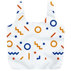 Abstract Dots And Line Pattern T- Shirt Abstract Dots And Line Pattern 4 Full Print Recycle Bag (xl) by EnriqueJohnson