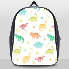 Animals Dinosaurs T-rex Pattern School Bag (xl) by Pakjumat