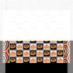 Lantern Chess Halloween Rectangular Jigsaw Puzzl by Pakjumat