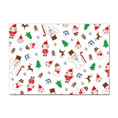 Christmas Santa Claus Pattern Sticker A4 (100 Pack) by Sarkoni