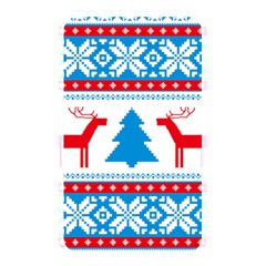 Red And Green Christmas Tree Winter Pattern Pixel Elk Buckle Holidays Memory Card Reader (rectangular) by Sarkoni