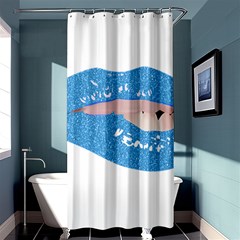 Lips -21 Shower Curtain 36  X 72  (stall)  by SychEva