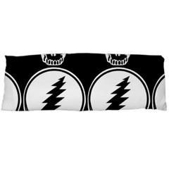 Black And White Deadhead Grateful Dead Steal Your Face Pattern Body Pillow Case (dakimakura) by Sarkoni