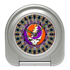 Gratefuldead Grateful Dead Pattern Travel Alarm Clock by Sarkoni